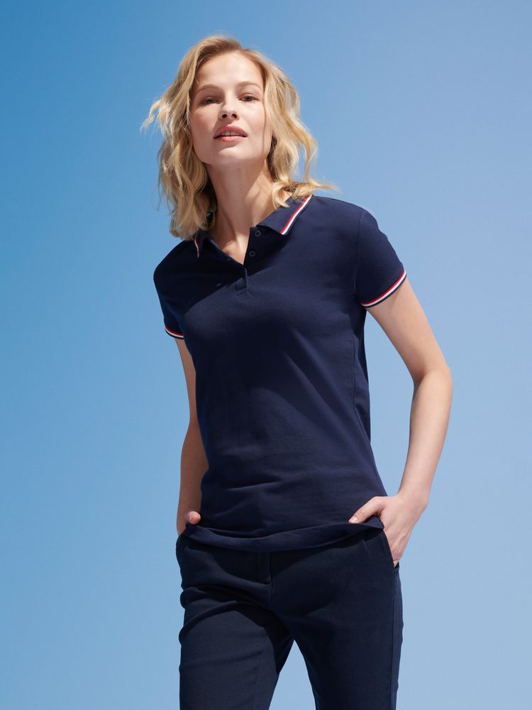 Рубашка поло женская Prestige Women, темно-синяя — изображение 4