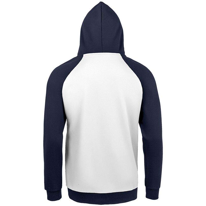 Толстовка унисекс Seattle, белая с темно-синим — изображение 2