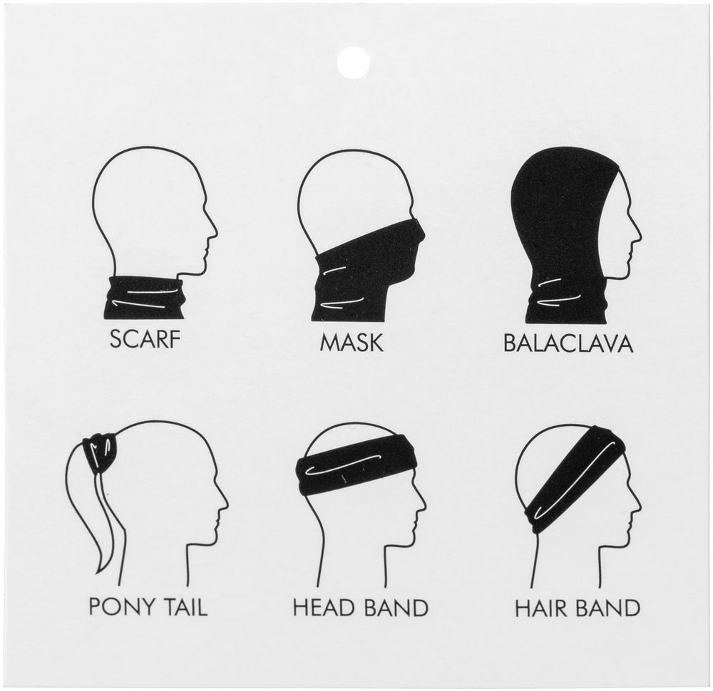 Многофункциональная бандана Bolt, оранжевая — изображение 3