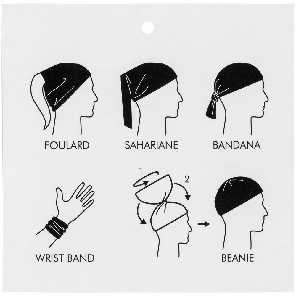 Многофункциональная бандана Bolt, оранжевая — изображение 4