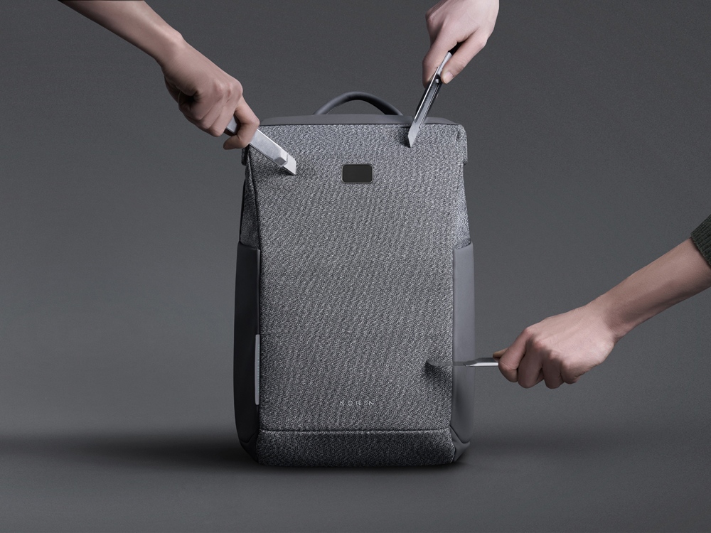 Антикражный рюкзак SnapPack для ноутбука 16, серый — изображение 9