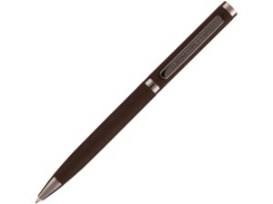 Ручка Firenze шариковая автоматическая софт-тач, коричневая