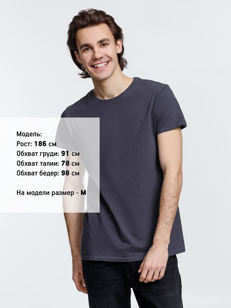 Футболка мужская Crusader Men, темно-серая (графит) — изображение 4