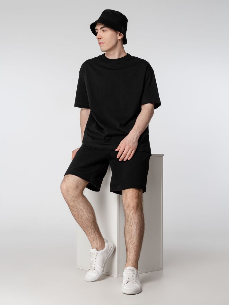Футболка оверсайз мужская Boxy Men, черная — изображение 7