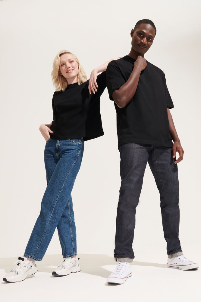 Футболка оверсайз мужская Boxy Men, черная — изображение 8