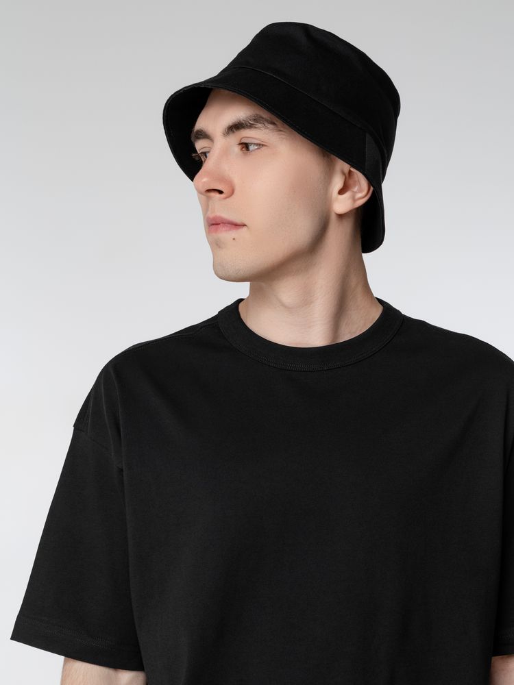 Футболка оверсайз мужская Boxy Men, черная — изображение 6