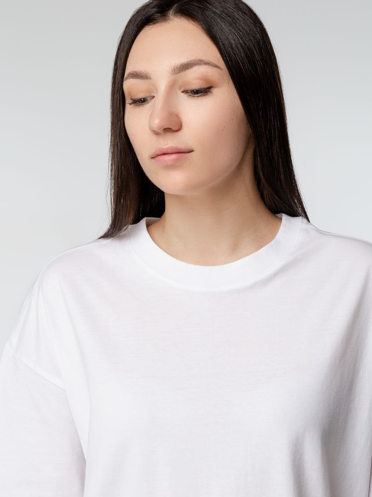 Футболка оверсайз женская Boxy Women, белая — изображение 6