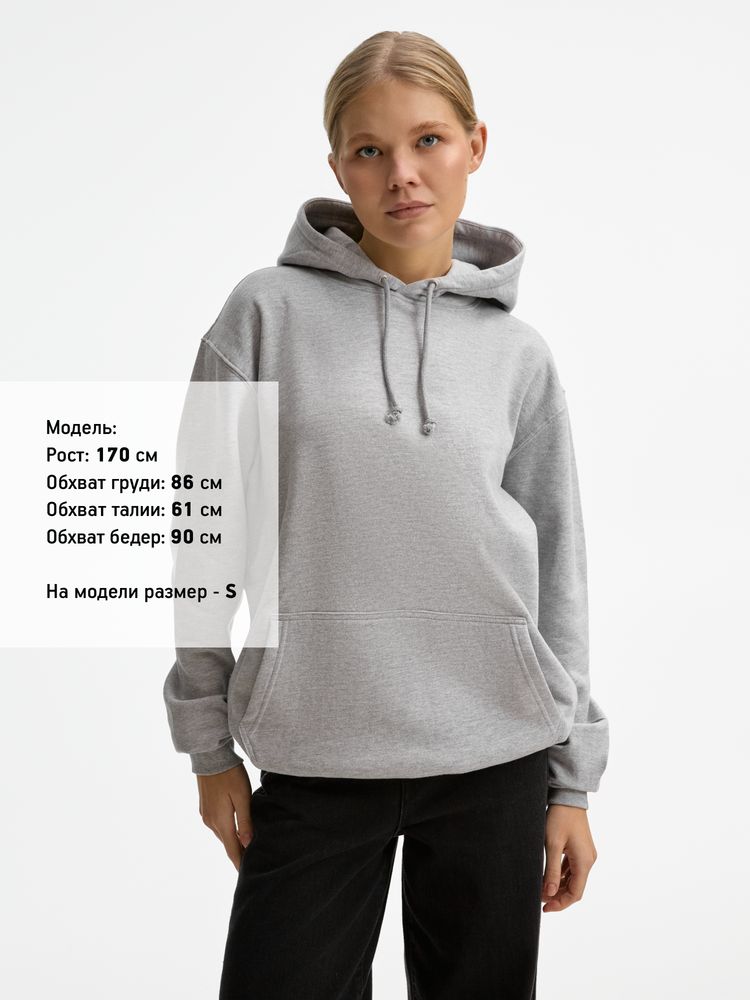 Худи унисекс Condor, серый меланж — изображение 3