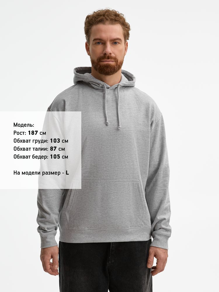 Худи унисекс Condor, серый меланж — изображение 2