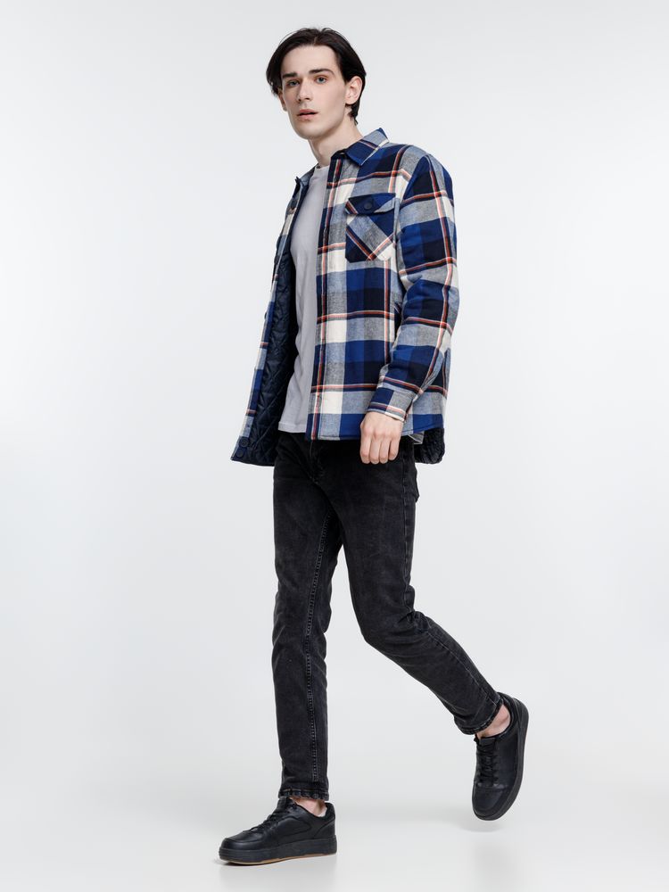 Куртка-рубашка оверсайз унисекс Noah, синяя — изображение 8