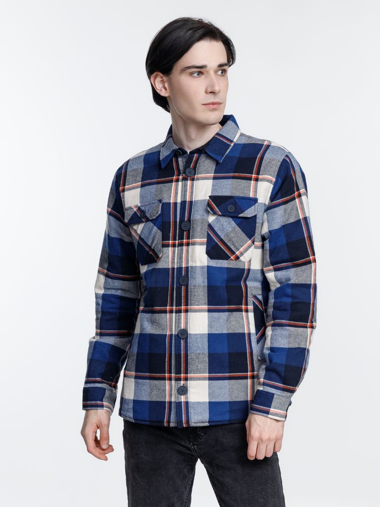 Куртка-рубашка оверсайз унисекс Noah, синяя — изображение 5