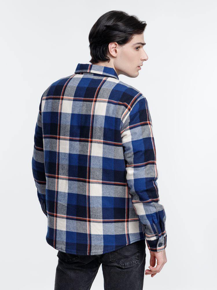 Куртка-рубашка оверсайз унисекс Noah, синяя — изображение 6