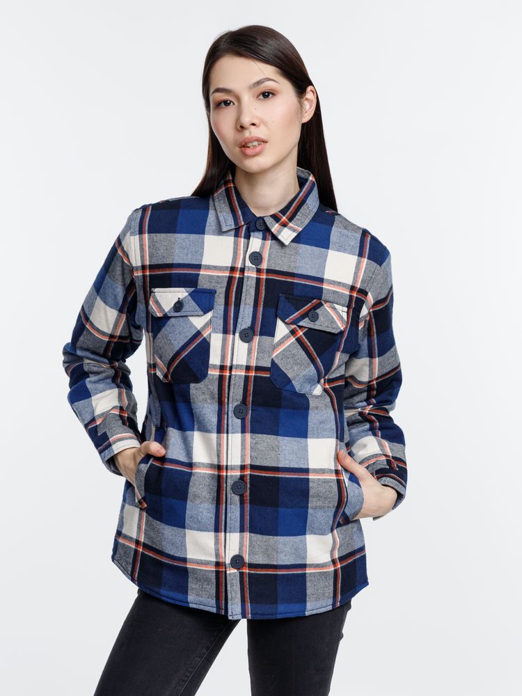 Куртка-рубашка оверсайз унисекс Noah, синяя — изображение 10