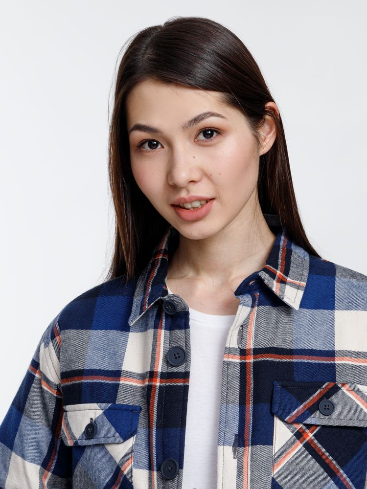 Куртка-рубашка оверсайз унисекс Noah, синяя — изображение 12