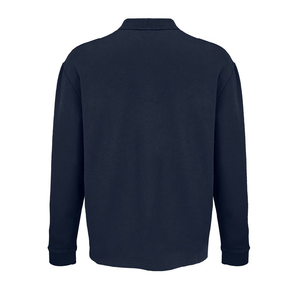 Рубашка поло оверсайз с длинным рукавом Heritage, темно-синяя — изображение 3