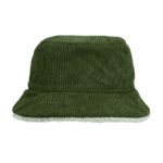 Панама Bucket двусторонняя утепленная, хаки с бежевым