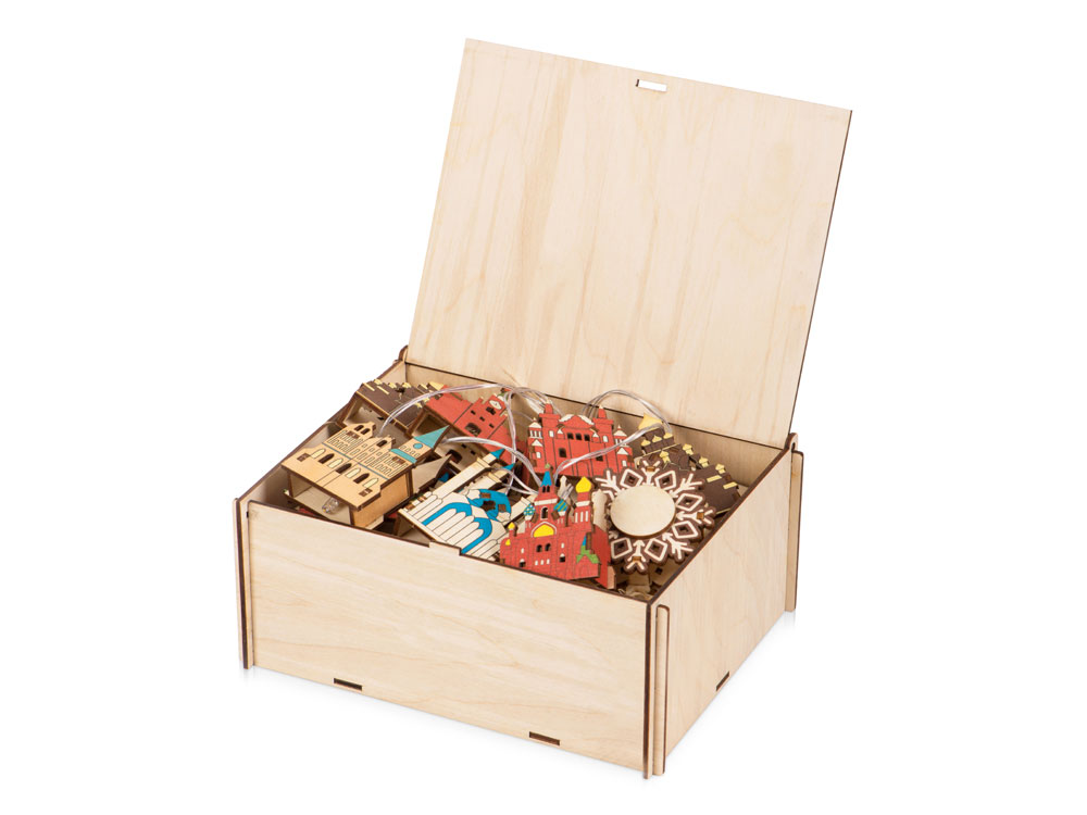 Ёлочная гирлянда с лампами в подарочной коробке Достопримечательности России — изображение 3