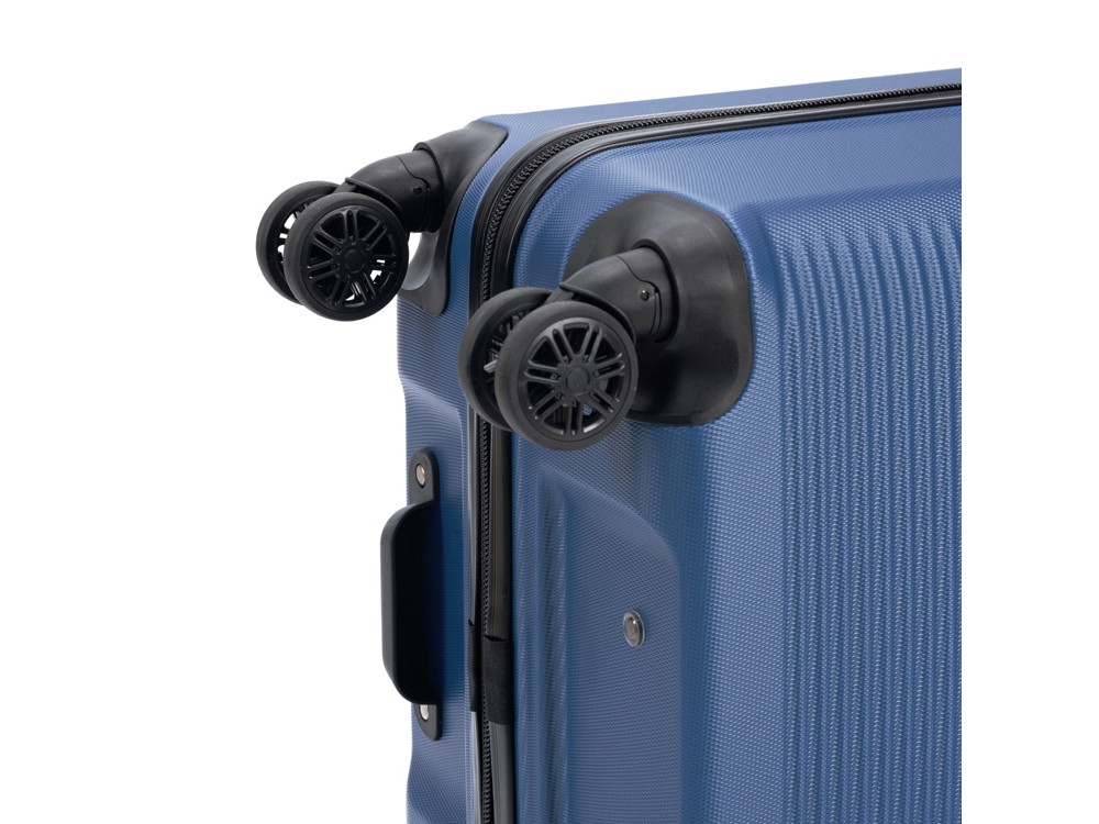 Чемодан TORBER Caspian, тёмно-синий, ABS-пластик, 43 х 26 х 68 см, 64 л — изображение 8