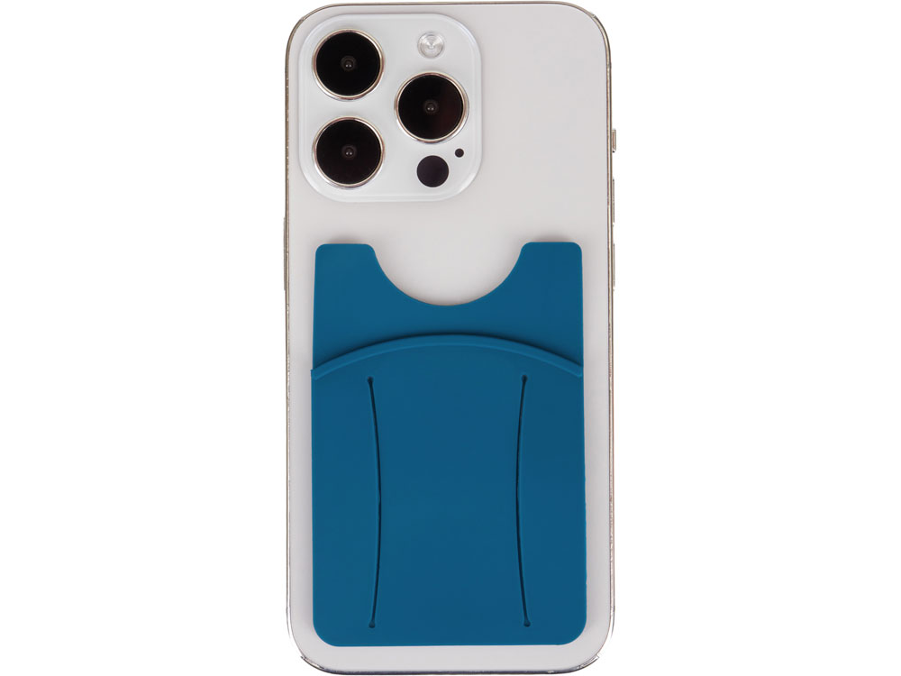 Картхолдер для телефона с держателем Trighold, сине-зеленый — изображение 5