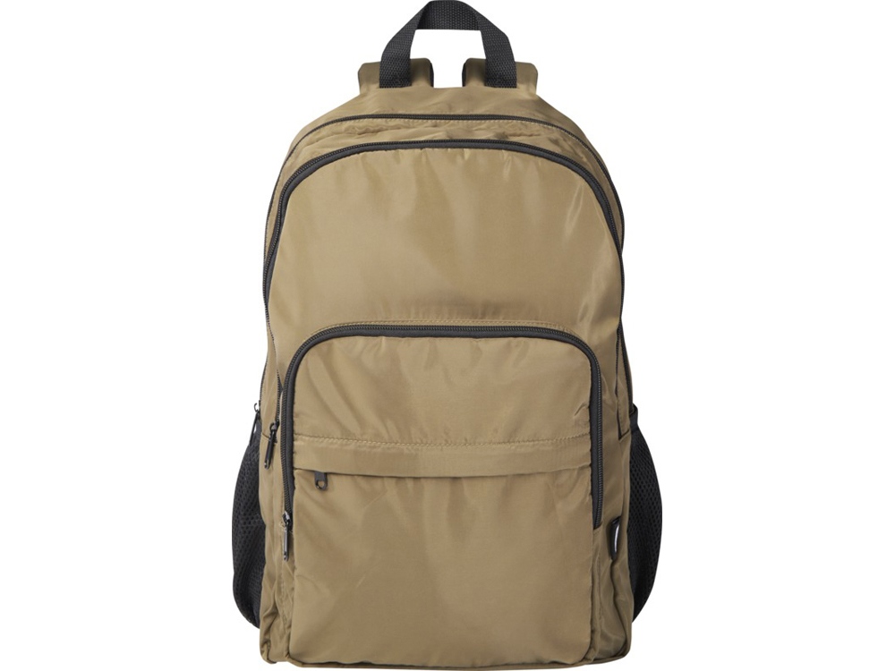 Рюкзак для ноутбука Trend Plus 15GRS из переработанного материала объемом 20 литров, зеленый лесной — изображение 2