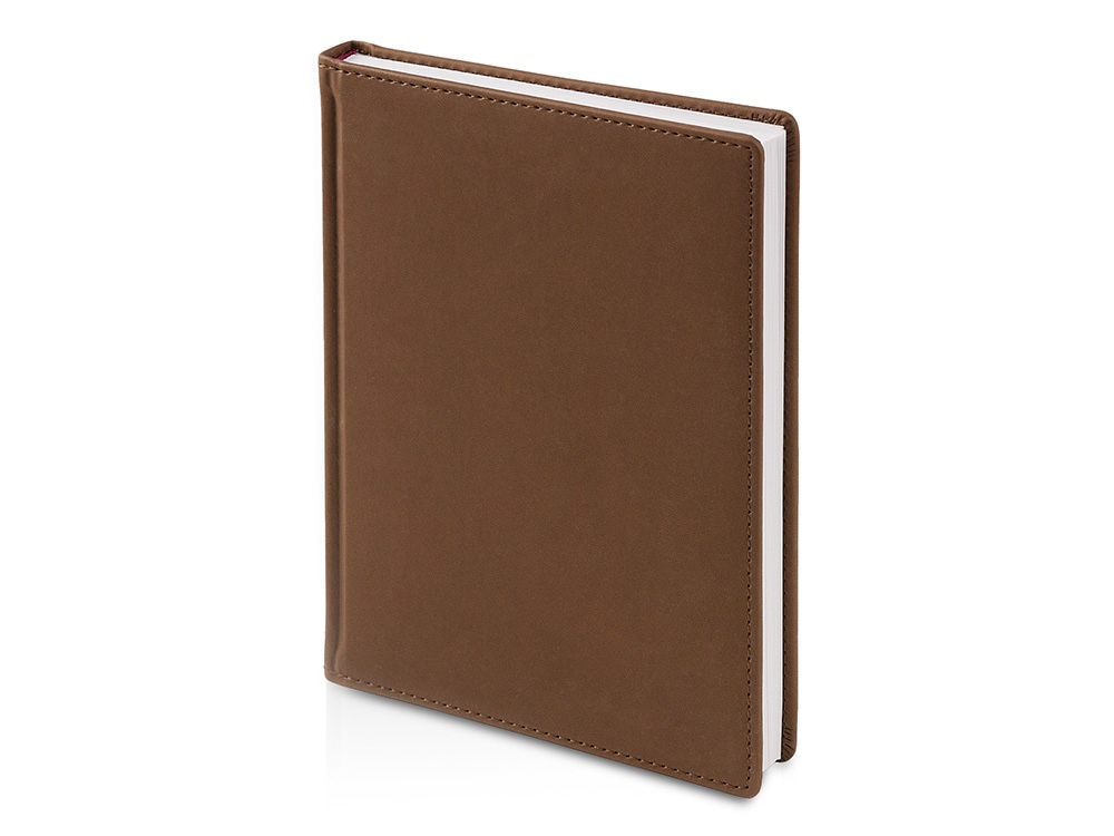 Ежедневник А5 датированный Velvet 2026, коричневый