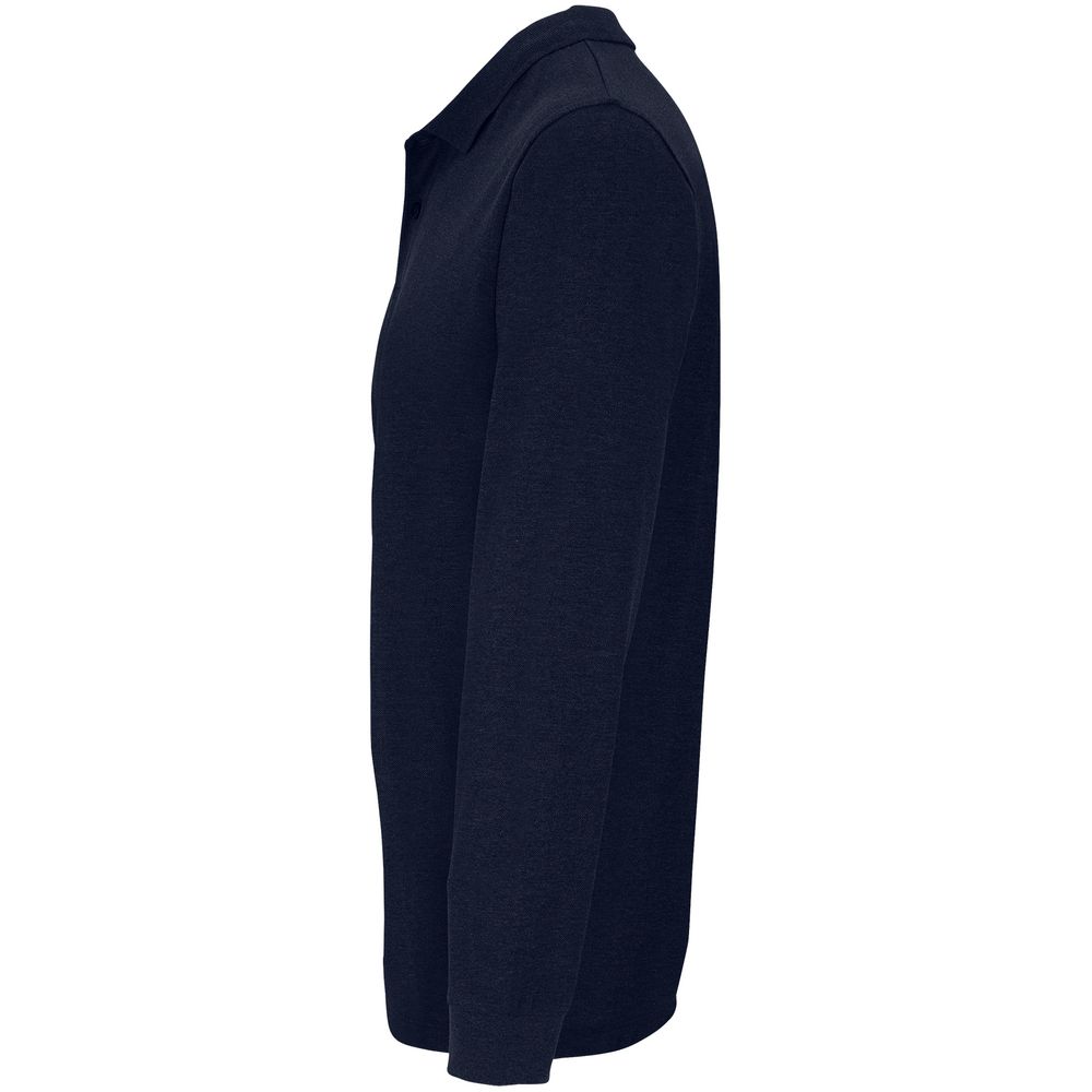 Рубашка поло унисекс с длинным рукавом Planet LSL, темно-синяя — изображение 2