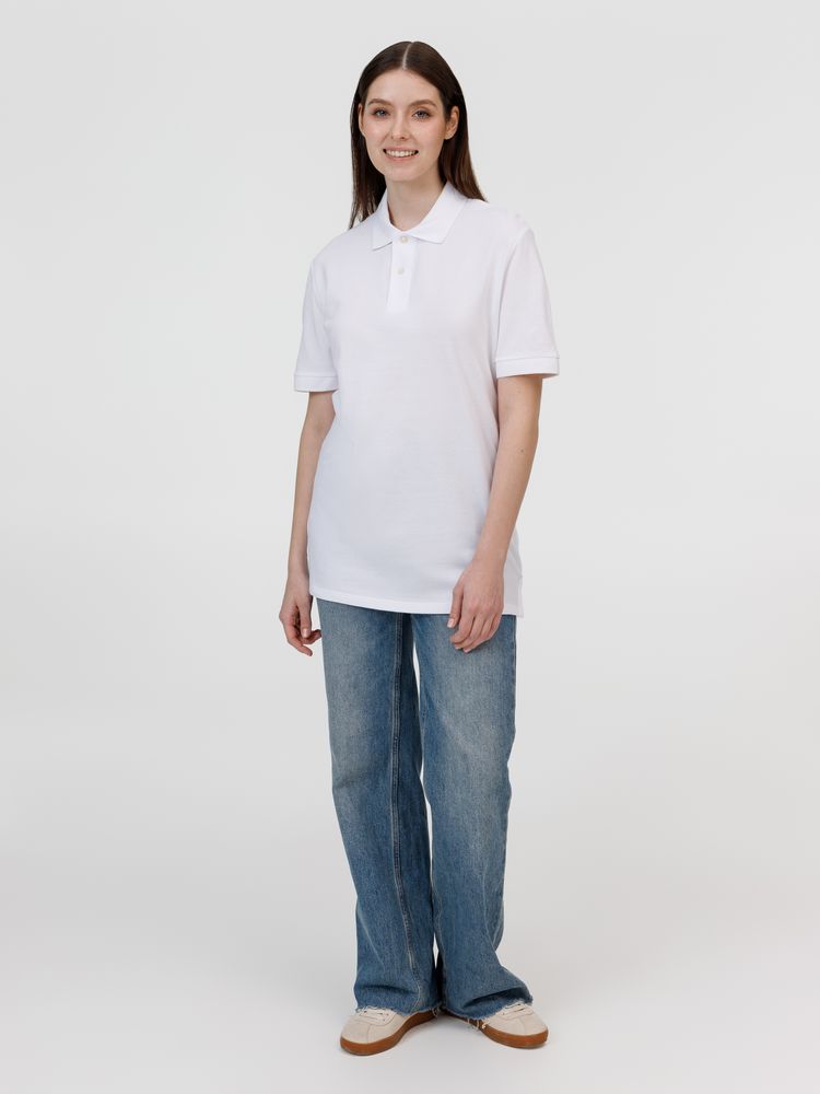 Рубашка поло унисекс Pacific, белая — изображение 11