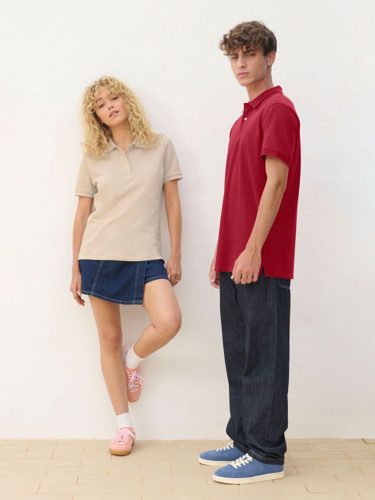 Рубашка поло унисекс Pacific, серая — изображение 4