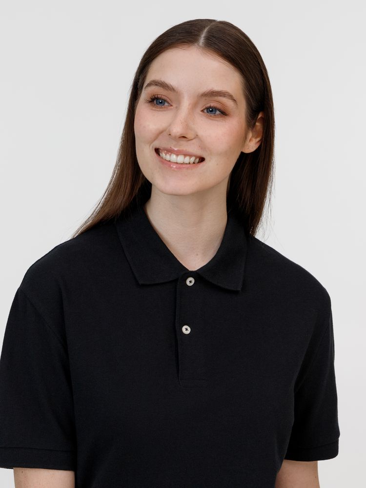 Рубашка поло унисекс Pacific, черная — изображение 9