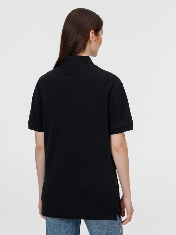 Рубашка поло унисекс Pacific, черная — изображение 10
