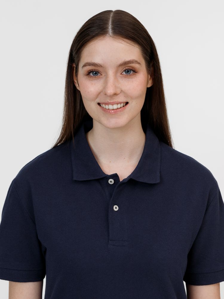 Рубашка поло унисекс Pacific, кобальт (темно-синяя) — изображение 9