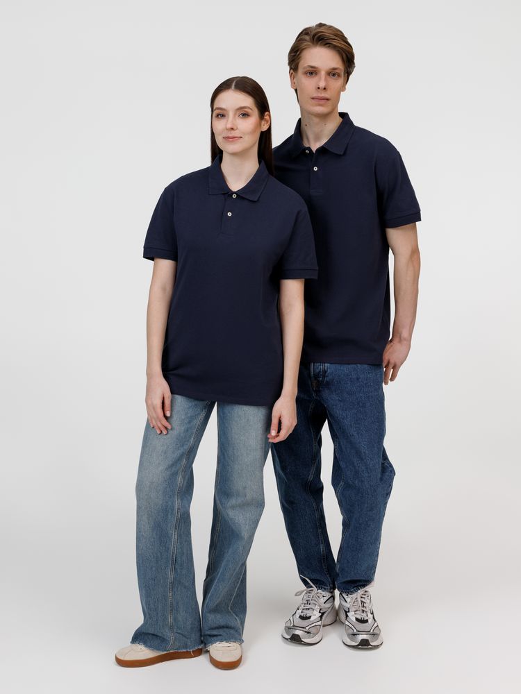 Рубашка поло унисекс Pacific, кобальт (темно-синяя) — изображение 12