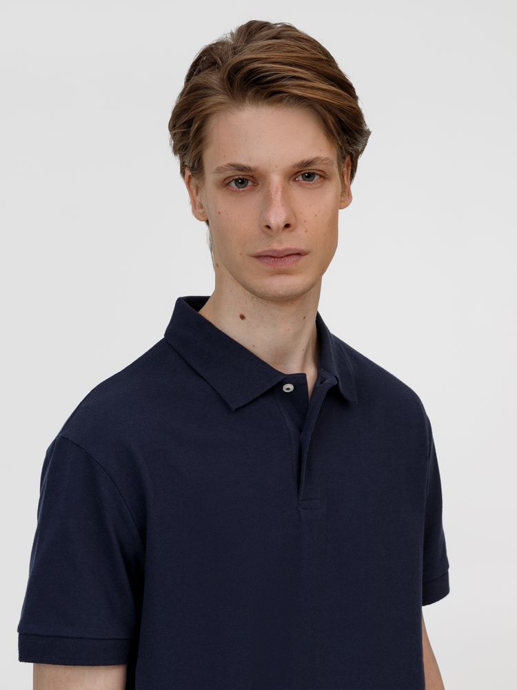 Рубашка поло унисекс Pacific, кобальт (темно-синяя) — изображение 5