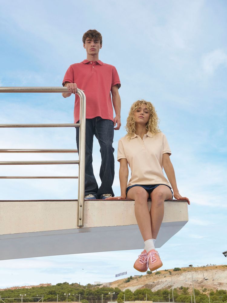 Рубашка поло женская Pacific Women, красная (бургунди) — изображение 6