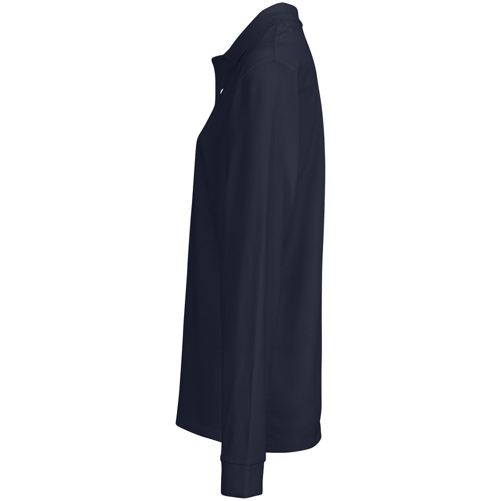 Рубашка поло унисекс с длинным рукавом Pacific LSL, кобальт (темно-синяя) — изображение 3