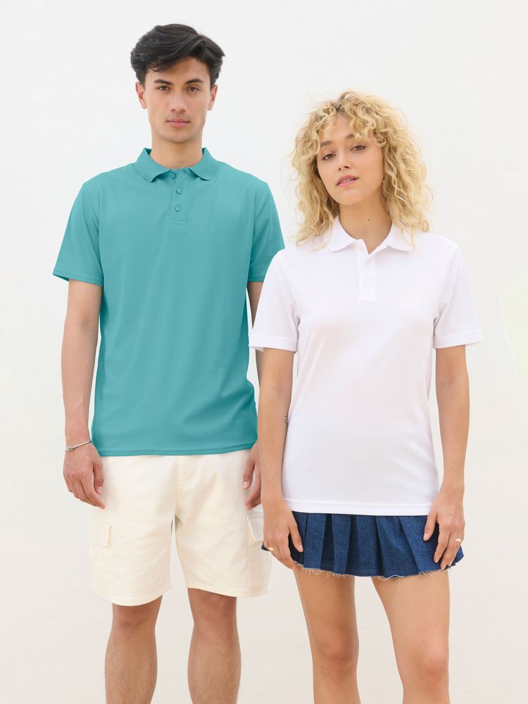 Рубашка поло унисекс Pitcher, красная — изображение 4