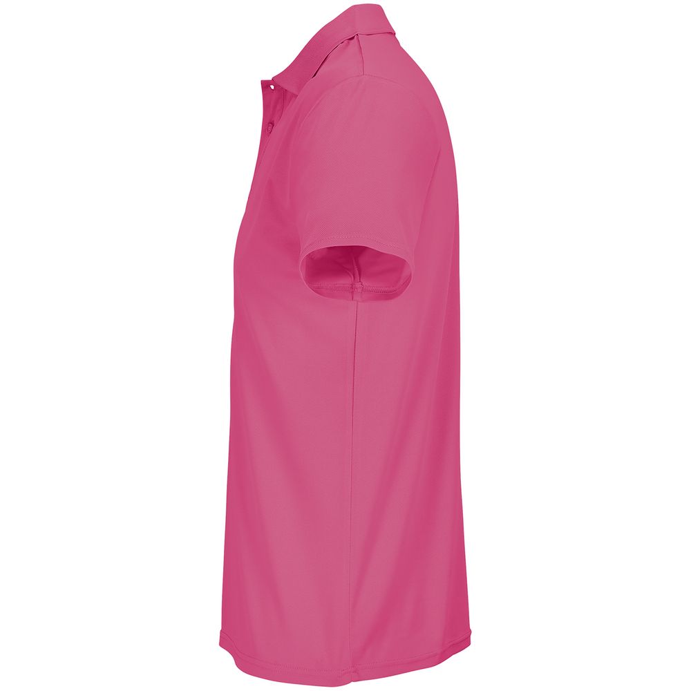 Рубашка поло унисекс Pitcher, розовая (ribbon pink) — изображение 3