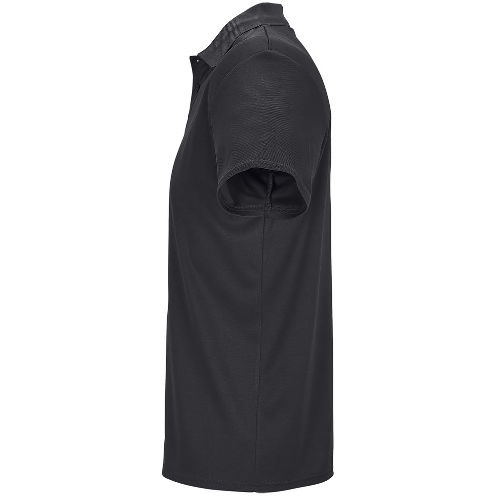 Рубашка поло унисекс Pitcher, черная — изображение 3
