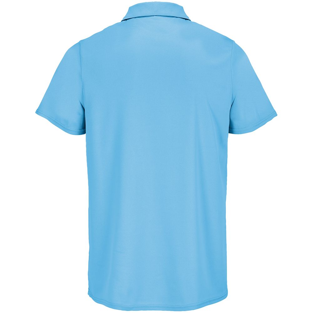 Рубашка поло унисекс Pitcher, ярко-бирюзовая — изображение 2