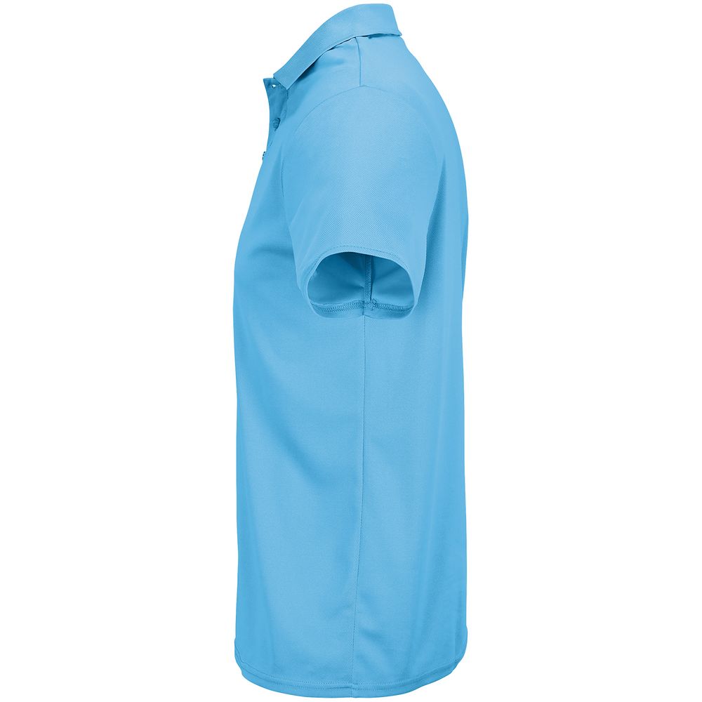 Рубашка поло унисекс Pitcher, ярко-бирюзовая — изображение 3