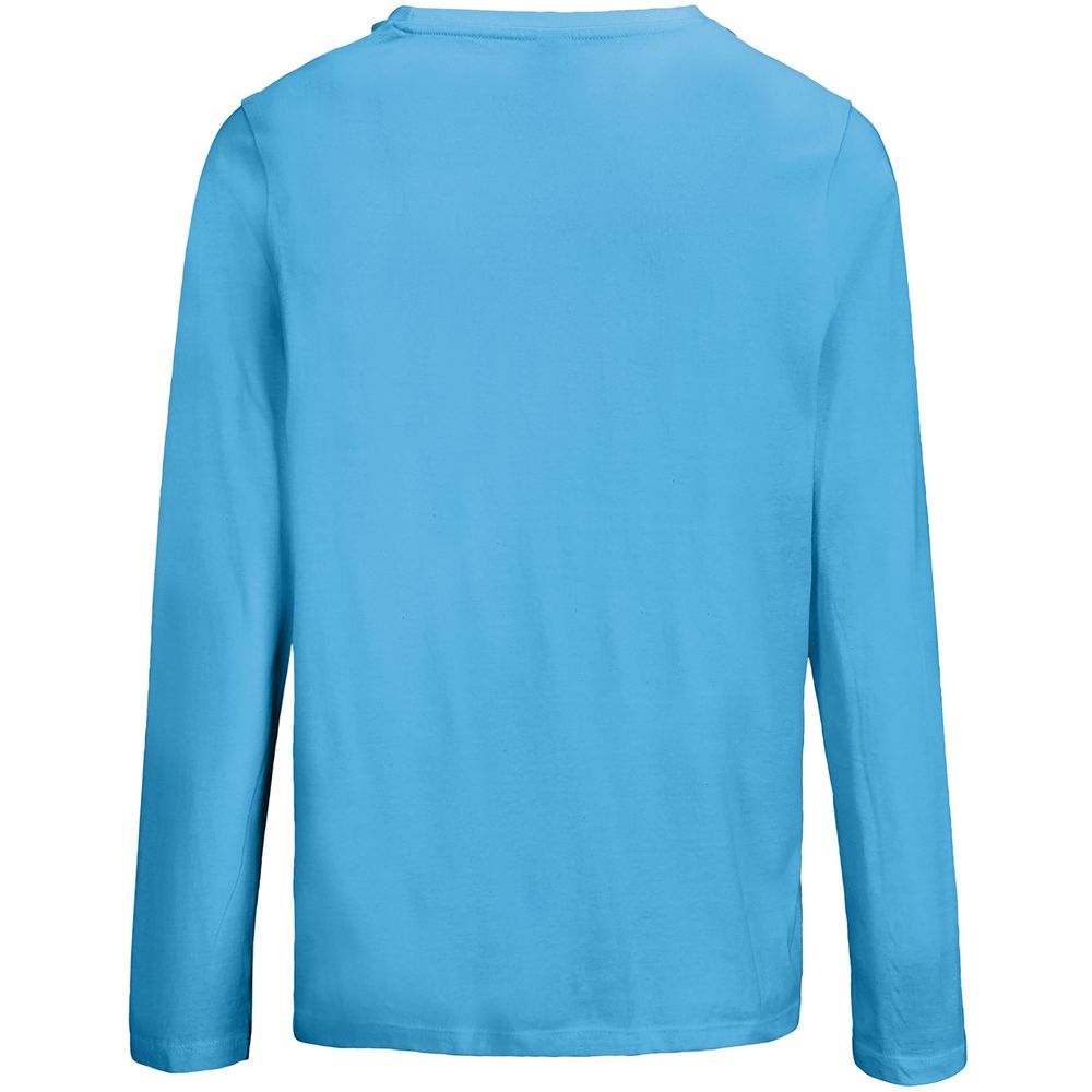Футболка с длинным рукавом женская Monarch Women, ярко-бирюзовая — изображение 2