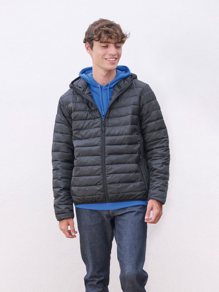 Куртка с капюшоном мужская Stream Men, черная — изображение 4