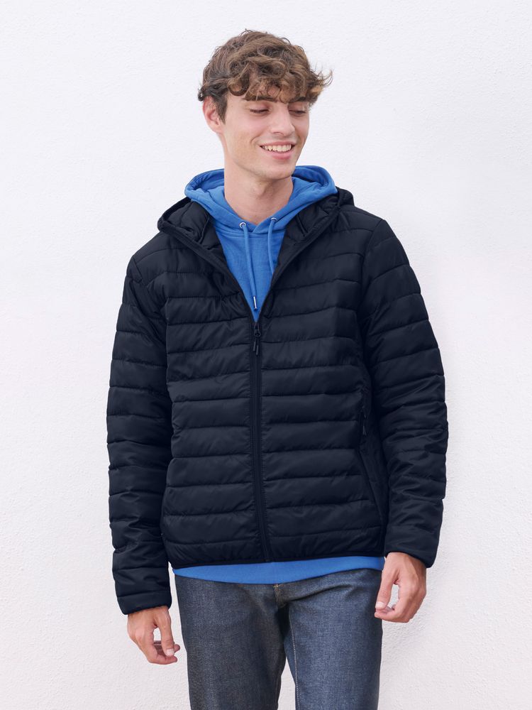 Куртка с капюшоном мужская Stream Men, темно-синяя — изображение 5