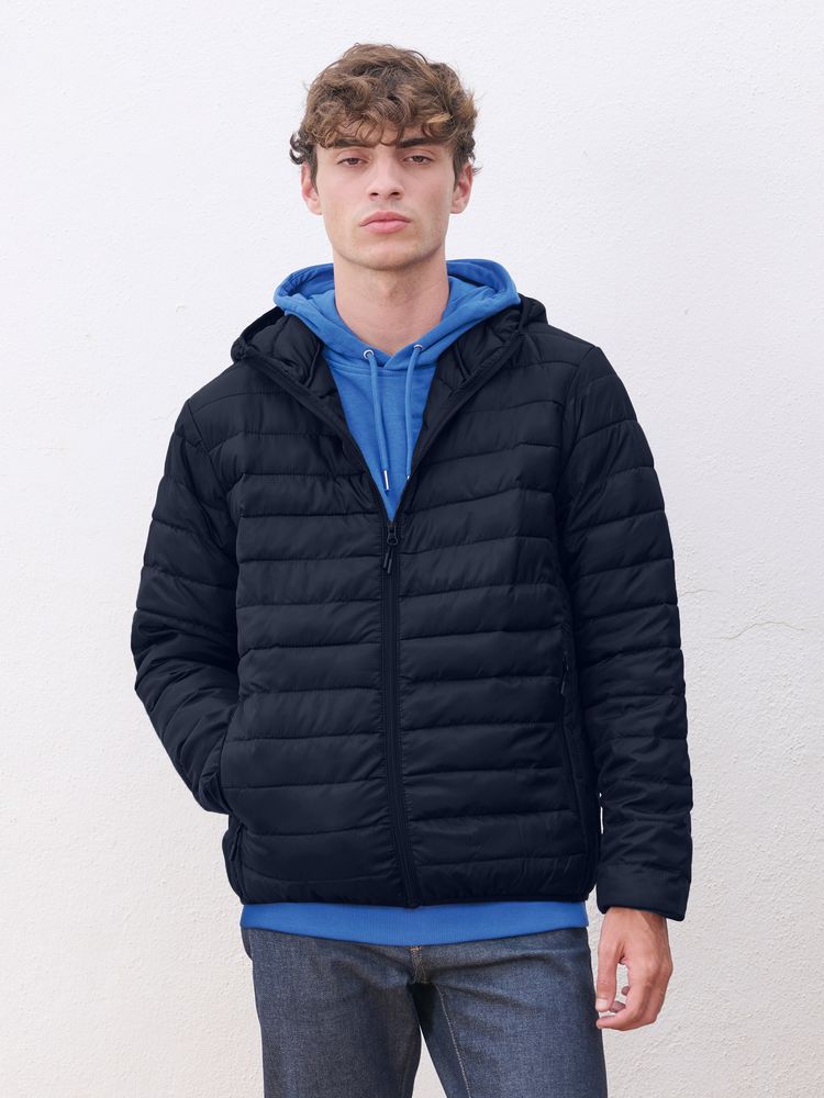 Куртка с капюшоном мужская Stream Men, темно-синяя — изображение 4