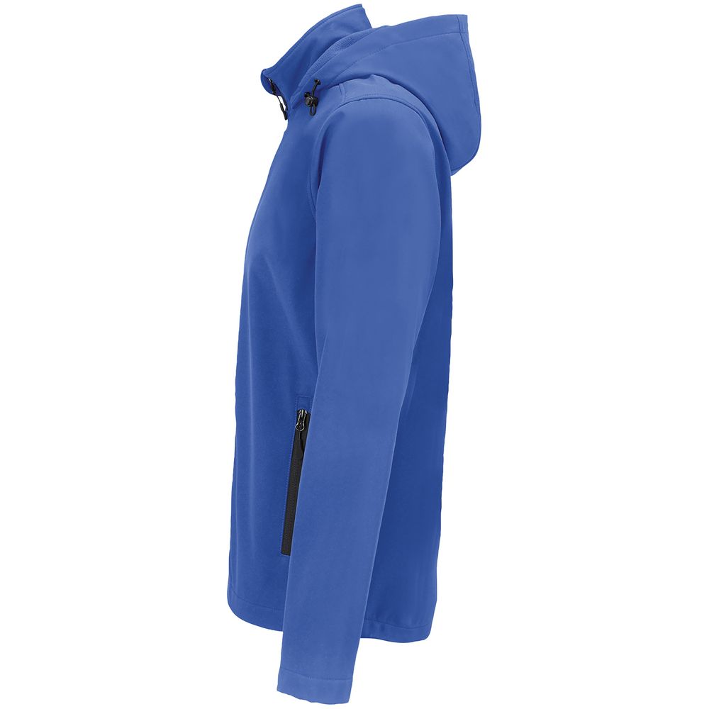 Куртка софтшелл с капюшоном мужская Race Men, ярко-синяя (royal) — изображение 3