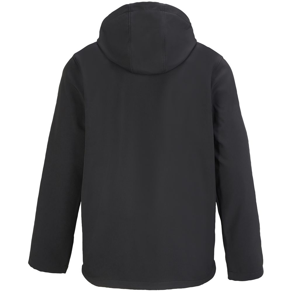 Куртка софтшелл с капюшоном мужская Race Men, черная — изображение 2