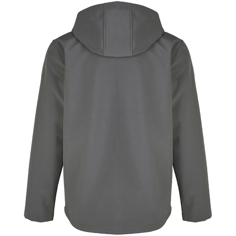 Куртка софтшелл с капюшоном мужская Race Men, темно-серая — изображение 2