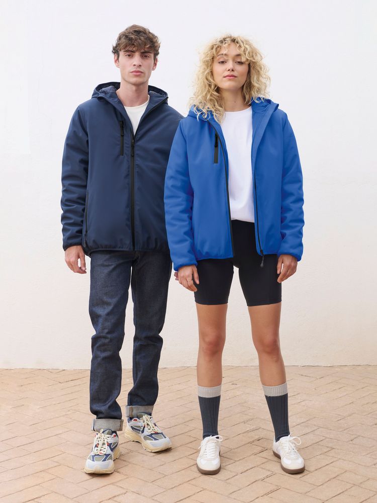 Куртка софтшелл с капюшоном женская Falcon Women, темно-серая — изображение 5