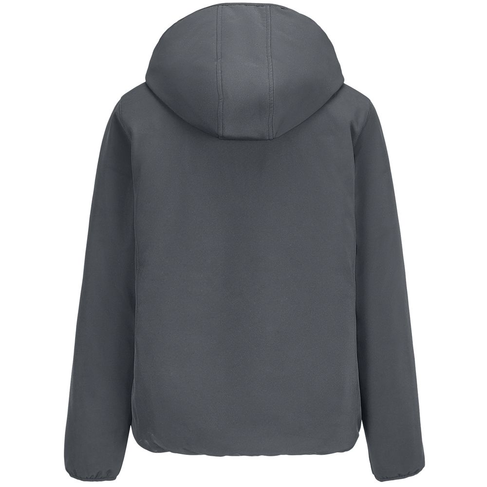 Куртка софтшелл с капюшоном женская Falcon Women, темно-серая — изображение 2