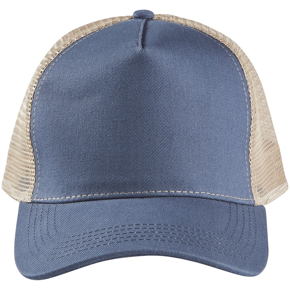 Бейсболка Blink, синяя (джинс) с бежевым — изображение 2
